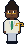 Pixel lawyer in a linen suit holding the scales of justice