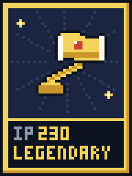 Gavel of First Precedent: legendary card, Item Power 230